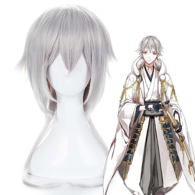 Аниме Touken Ranbu Hanamaru Косплей парики Tsurumaru Kuninaga косплей парик термостойкий