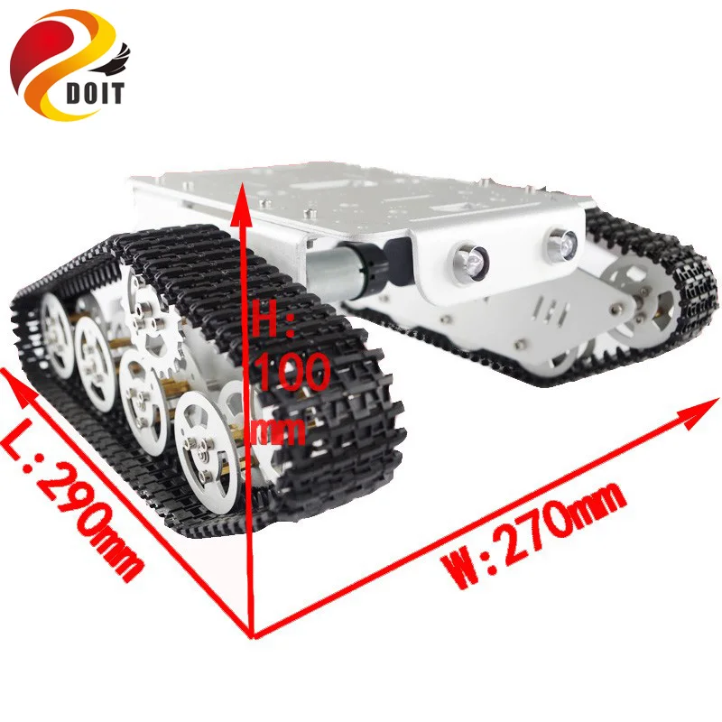 Детский гусеничный шасси для arduino робот танк на радиоуправлении гусеничная лента