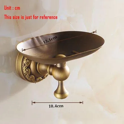 Новейший Стиль античная латунь отделка настенный держатель для мыла Ванная