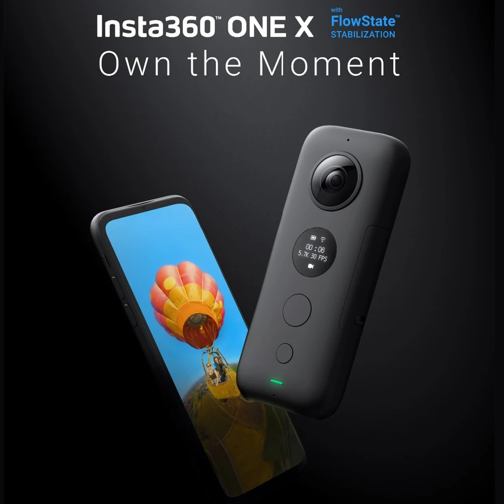 В наличии Insta360 ONE X Экшн камера 5 7 K видео 18MP фото VR Водонепроницаемая Insta 360 ONEX Мини