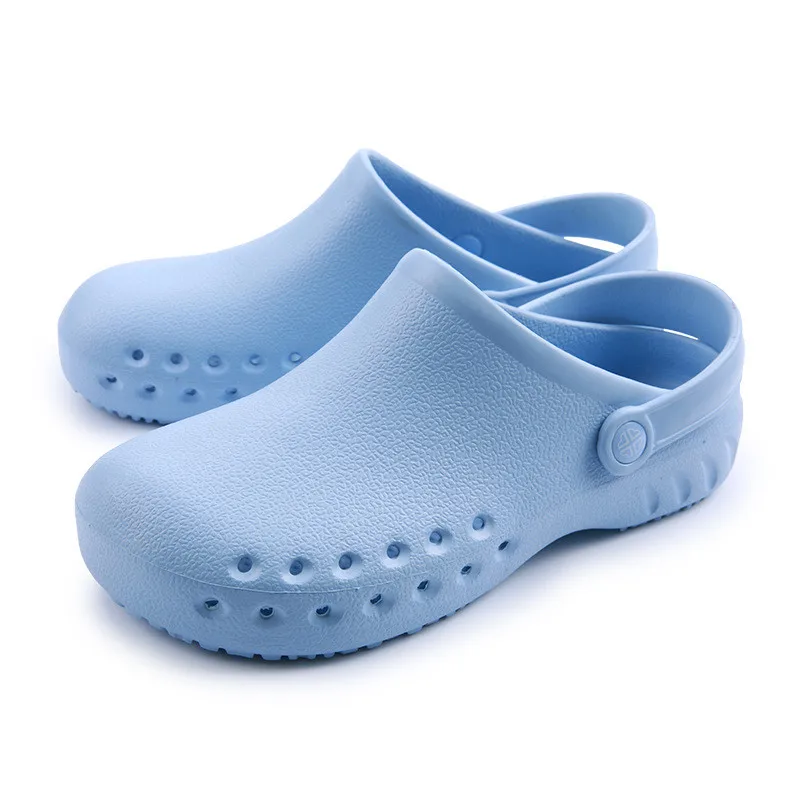 Sky Blue Lizeruee, мужские сандалии, EVA, летние сабо, унисекс, доктор, уход за больными, противоскользящие, стоматологическая больница, забивает лабораторную чистку, защитная Рабочая одежда, скольжения - Цвет: Sky Blue