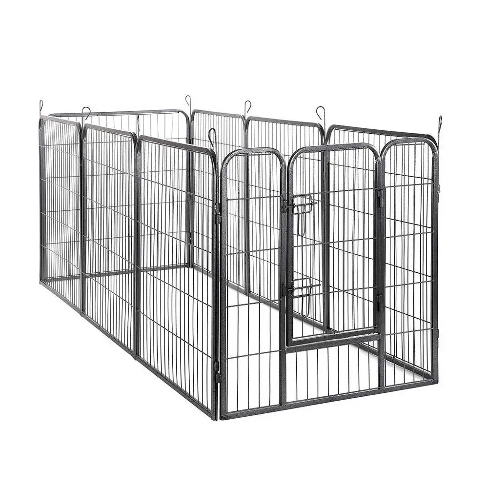 Манеж для собак 24 дюйма тяжелый металлический забор упражнений Hammigrid 8 панелей