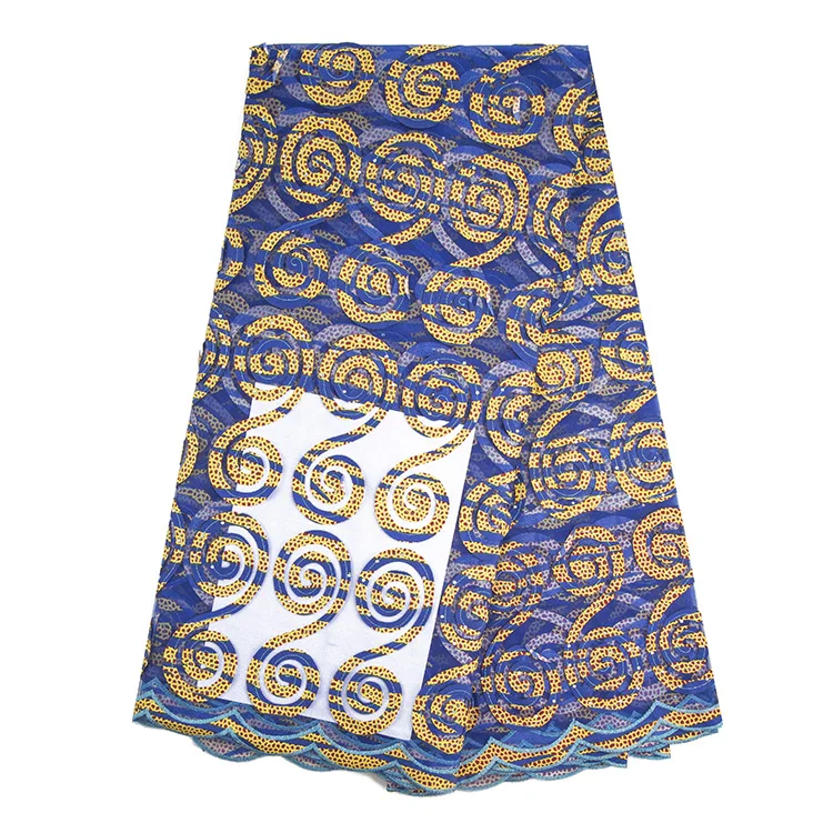 5 ярдов/серия африканский гипюр Воск Ткань с Кружево высокое качество в