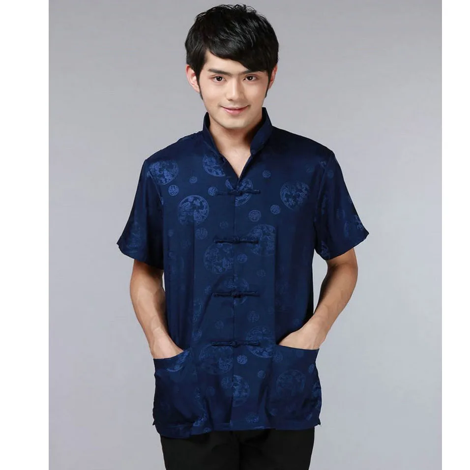 Оптовая продажа Новое поступление китайские традиционные мужские рубашки с