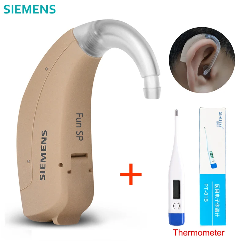 Fun P Thermometer 2019New! 6 каналов Siemens FUN P слуховой аппарат уход за ушами для пожилых людей мини BTE усилитель звука обновление для 12p 23p LOTUS - Цвет: Fun P Thermometer