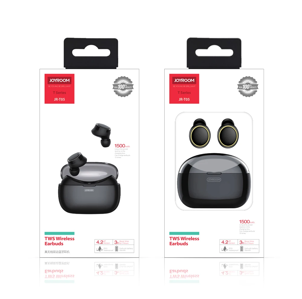 Оригинальные Bluetooth Наушники Joyroom T05 Mini Dual водонепроницаемые спортивные наушники