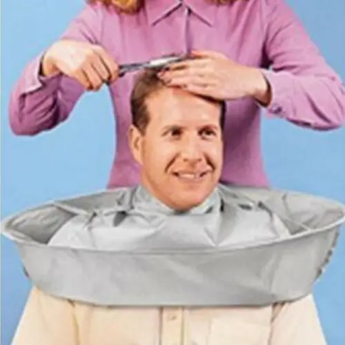 Мантия для стрижки волос парикмахерский фартук Cape Coupe de cheveux Robe Parapluie en nylon Cheveux Salon