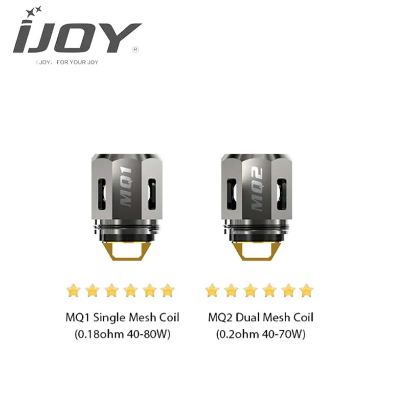 Оригинальный набор катушек IJOY MQ1 MQ2 Mech 3 шт./лот сетчатых MYSTIQUE Сменная головка 0