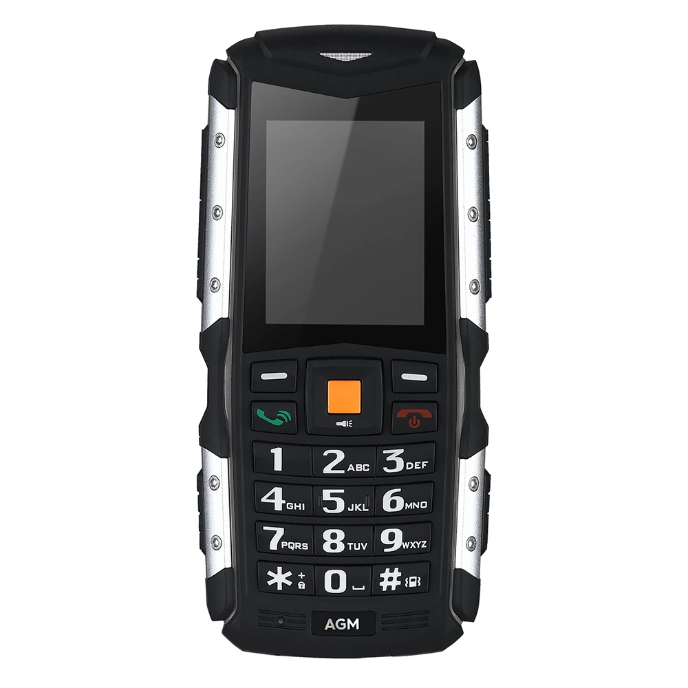 Оригинал AGM M1 3 г бар телефон Dual Sim 2.0 дюймов IP68 Водонепроницаемый пыли