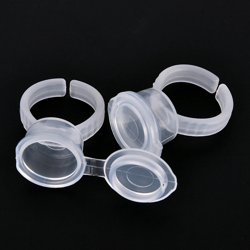 

50pcs/lot Permanent Makeup Tools Best Selling Eyelash Extend Ring Cup Tattoo Ink Equipment Microblading Tattoo Pigment Holder