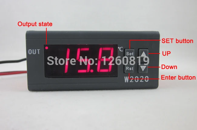 Цифровой термостат для контроля высокой и низкой температуры ler 55 ~ 120 ℃