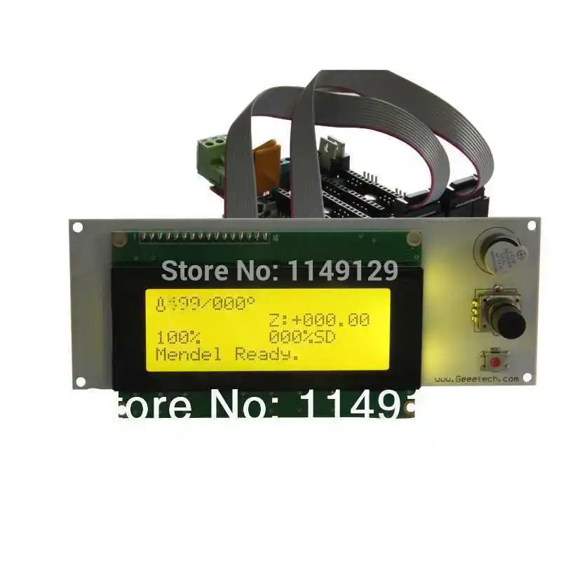 Новый Geeetech RAMPS1.4 + Mega R3 Heatbed MK2a Pololu A4988 шаговый Драйвер LCD2004 дисплей термистор... для 3D