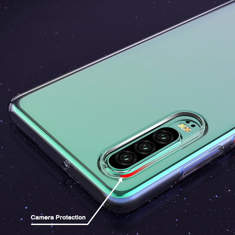 Phone Case For Huawei P30 Pro Transparent Soft Silicone TPU Protective Back Cover Lite Anti-knock |