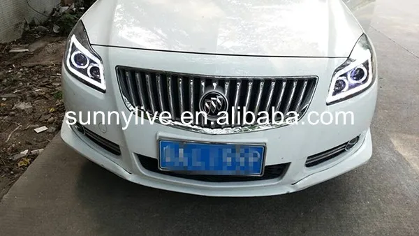 2009-2013 год для Buick для Regal Opel LED Ангельские глазки Фары для автомобиля JC