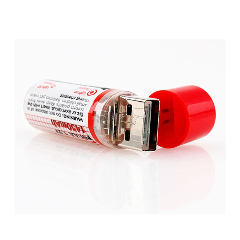 10 шт./лот 1 2 в 1450 мАч USB AA Аккумуляторная батарея Nimh аккумулятор со светодиодным