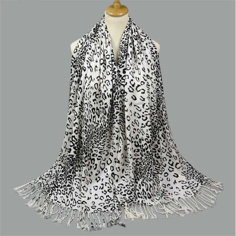 Новинка леопардовый принт женские шарфы сезон осень-зима Повседневный большой