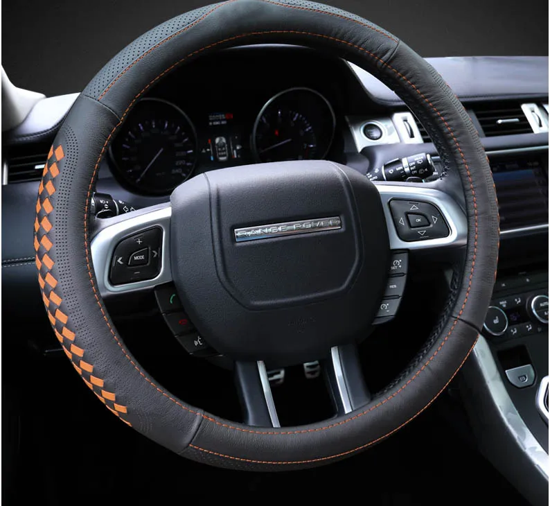 Lsrtw2017 чехол рулевого колеса автомобиля из натуральной кожи для land rover discovery sport discovery freelander 2 range rover evoque vogue