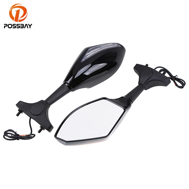 

Posbay мотоцикл Ручка Бар Конец боковые зеркала заднего вида для Honda Yamaha Kawasaki кафе зеркало для гонщиков зеркало сигнала поворота