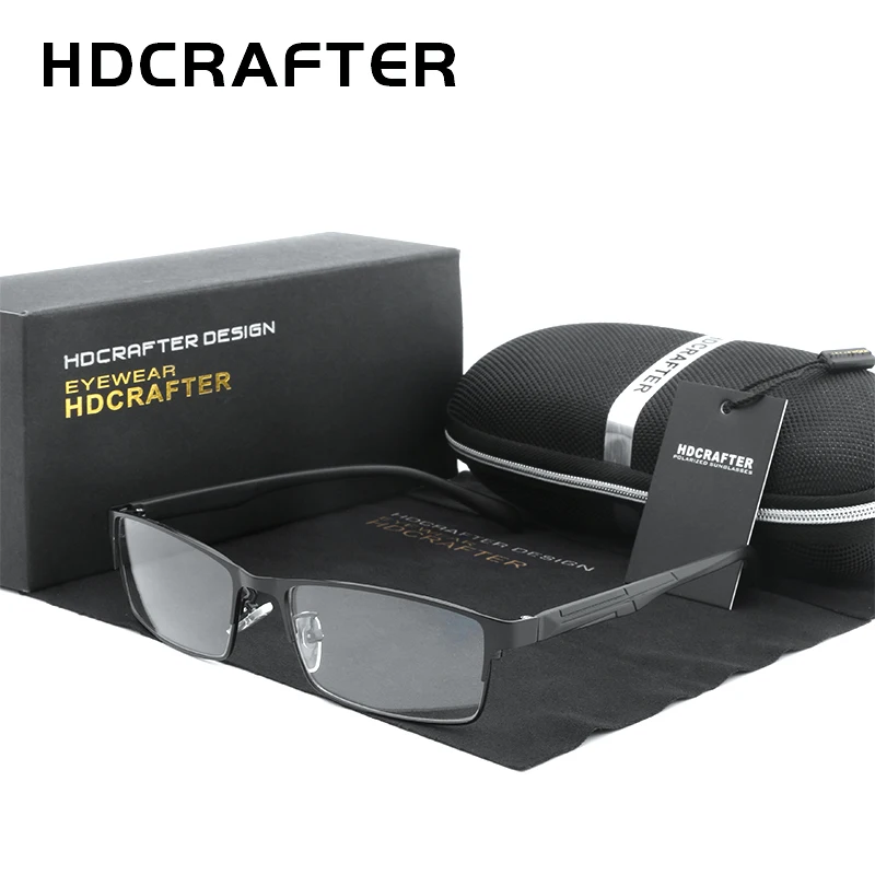 HDCRAFTER, мужские очки, оправа, оптические квадратные очки, прозрачные линзы, очки для чтения, черная оправа, очки унисекс