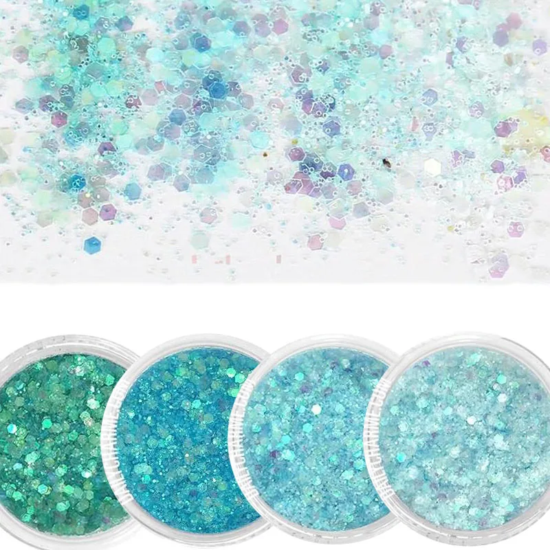 10 мл синий градиентный Блестящий Порошок для эпоксидной формы блестящий порошок