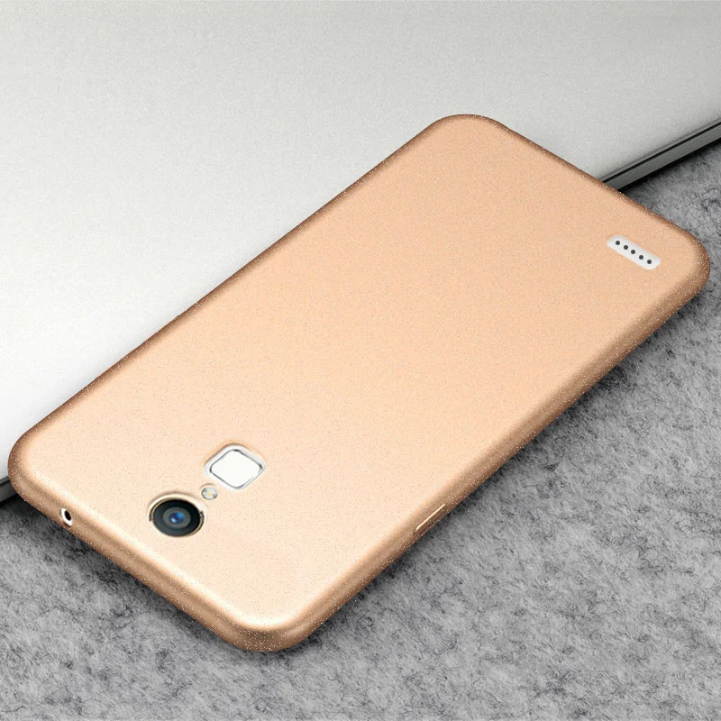 High quality For ZTE Blade A1 Case Silicone Sandstone Soft Tpu phone Protector back cover on c880a case Luxury ring |