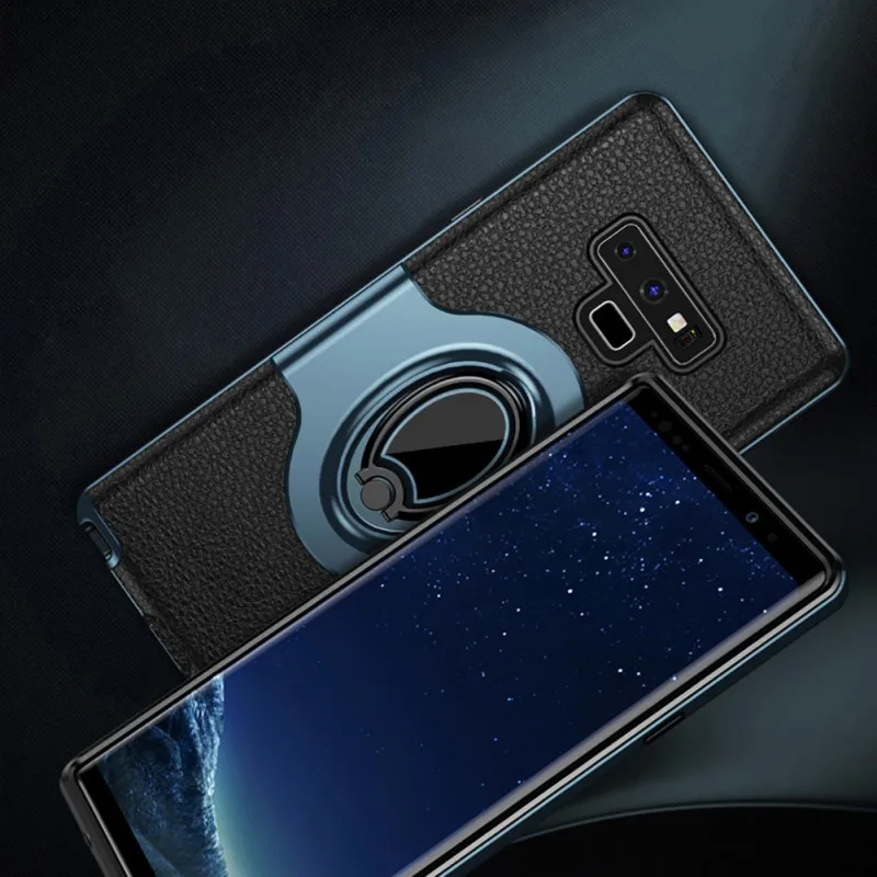 Multifunction Phone TPU Case For Samsung note9 Cover Luxury Magnetic Kickstand Ring Holder | Мобильные телефоны и