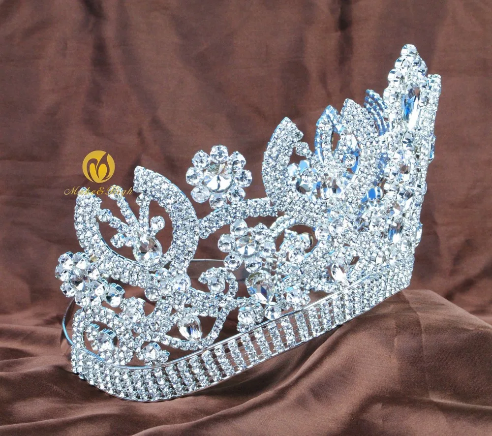 Женская тиара с короной Miss Beauty изысканные Контурные австрийские стразы повязка