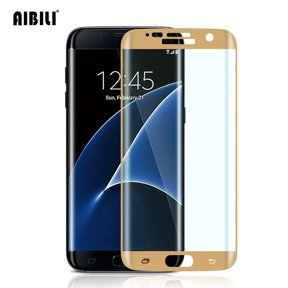 Для samsung Galaxy S7 Edge полное покрытие протектор экрана из закаленного стекла 3D изогнутая защитная пленка на S 7 G935