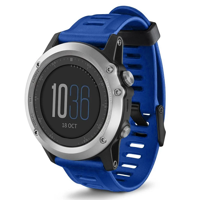Ремешок силиконовый для Garmin Fenix 3 сменный Браслет смарт часов HR 26 мм|silicone wrist strap|band