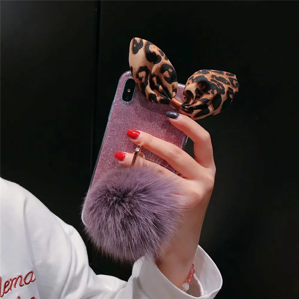 Роскошный мягкий чехол для телефона из тпу с бантом чехлы iPhone Xs Max Xr X 6 6S 7 8 Plus 6Plus