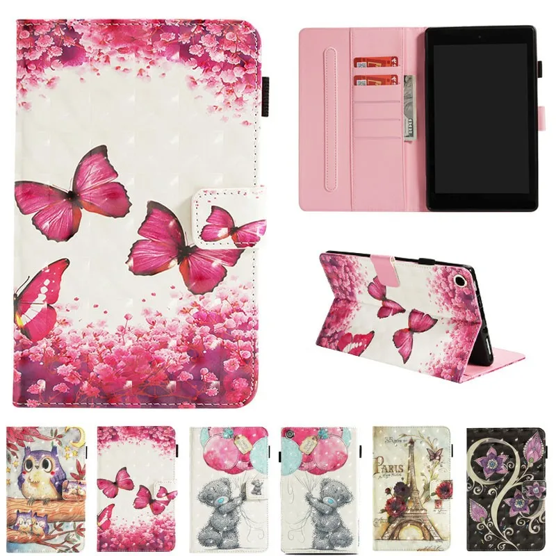 Умный чехол из искусственной кожи для 3D принтера Новый Kindle Fire 7 2017 подставка