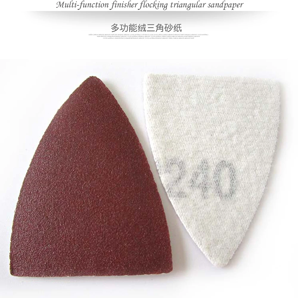 Бесплатная доставка 40 шт. треугольное шлифование наждачной бумагой листы