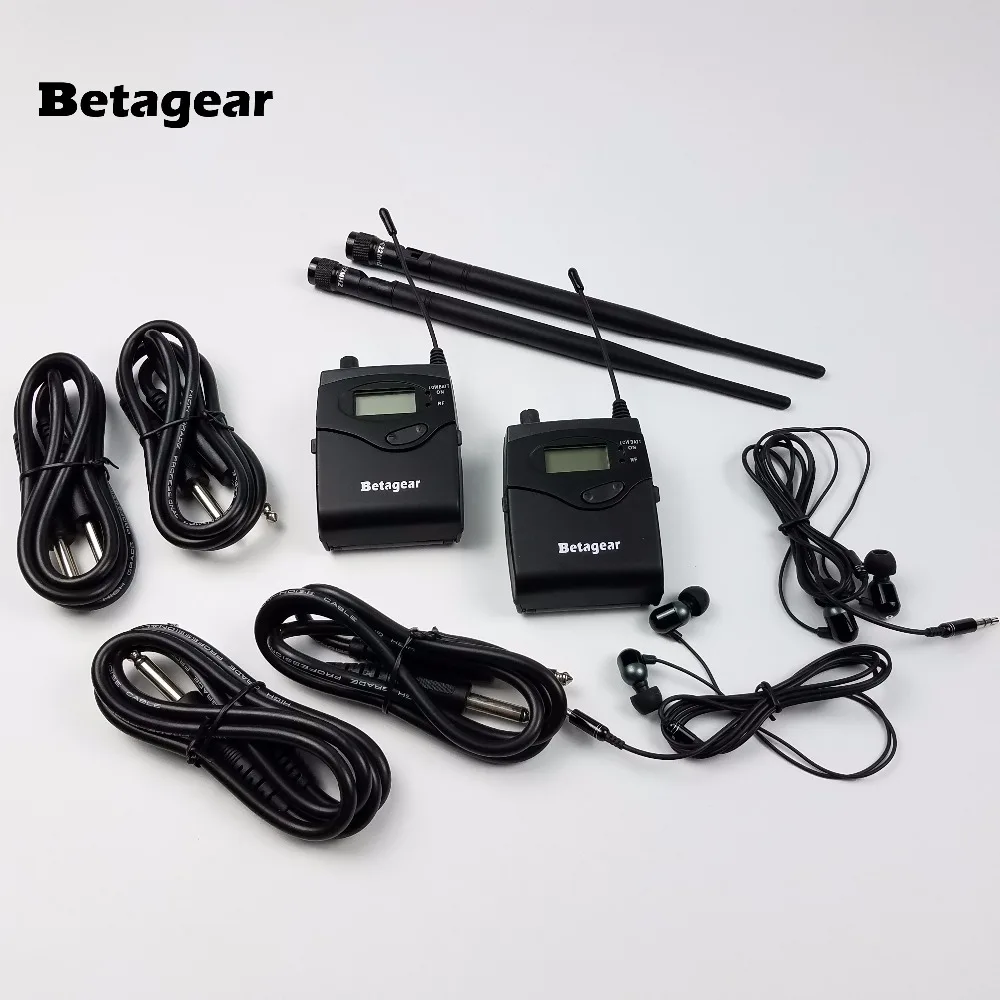 Betagear 2 приемник SR2050 беспроводной в ухо монитор сценический система наушники