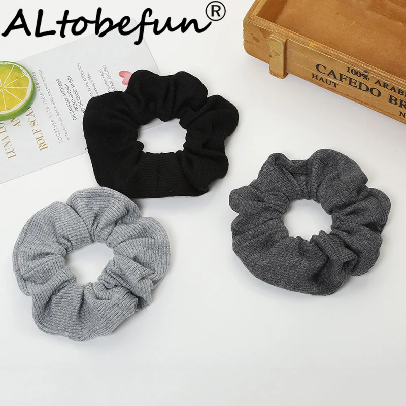 Новый простой головной убор ALTOBEFUN однотонная женская повязка для волос женские
