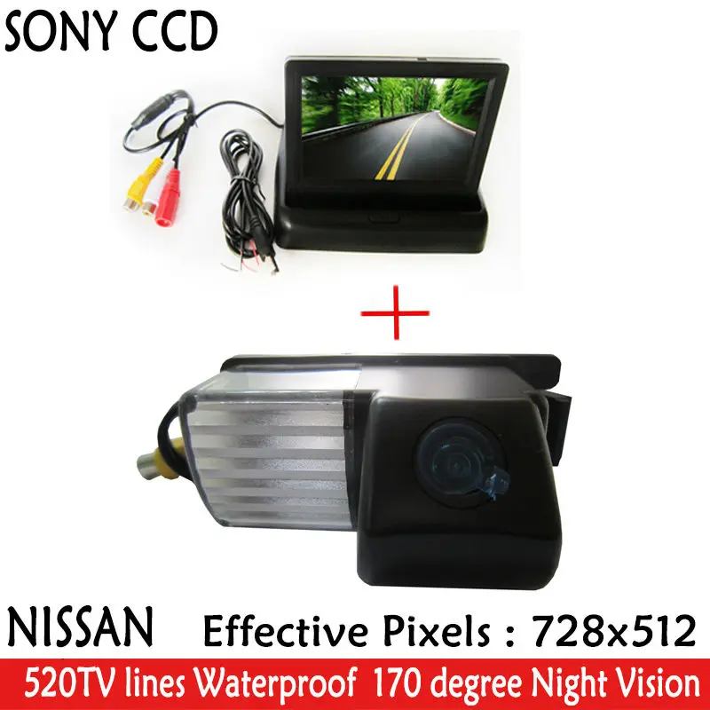 4 3 дюймов TFT LCD авто зеркало заднего вида монитор парковки + Автомобильная HDCamera для