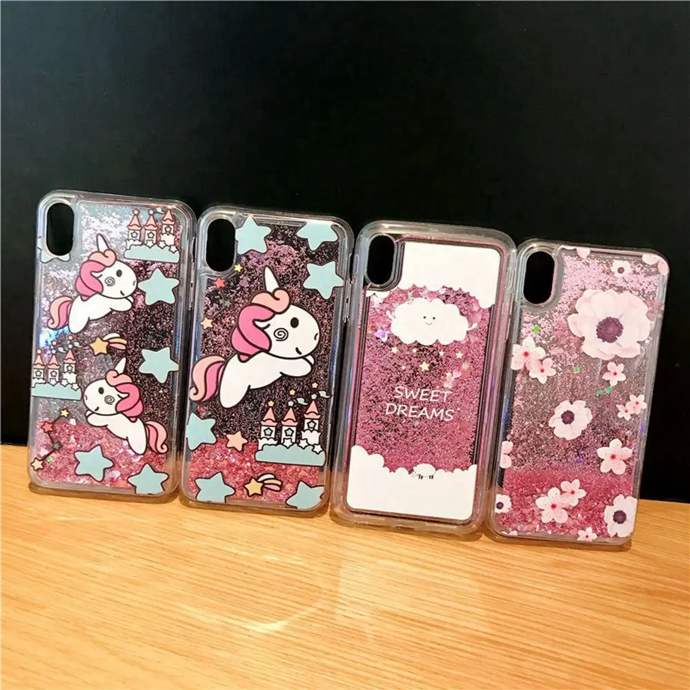 KISSCASE Quicksand Liquid Phone Case for Huawei Mate 10 20 Lite Nova 2i Pink Cute Girly Glitter For P30/20/10 Honor |