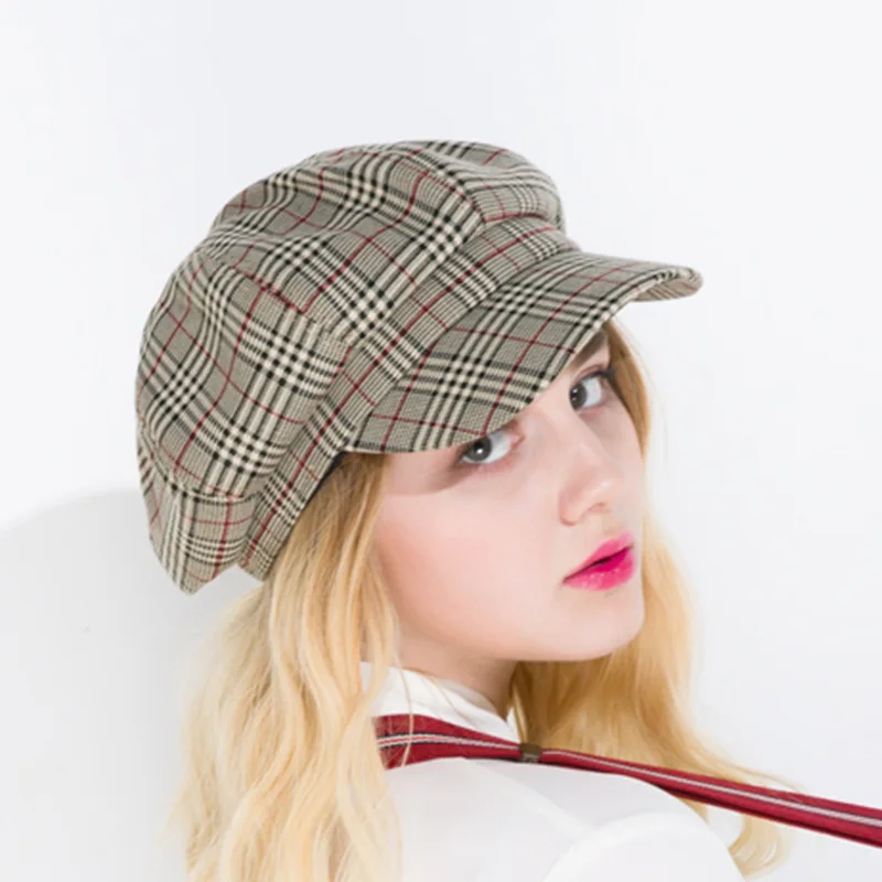 Женская восьмиугольная шляпа Весенняя новинка военный берет кепка летняя