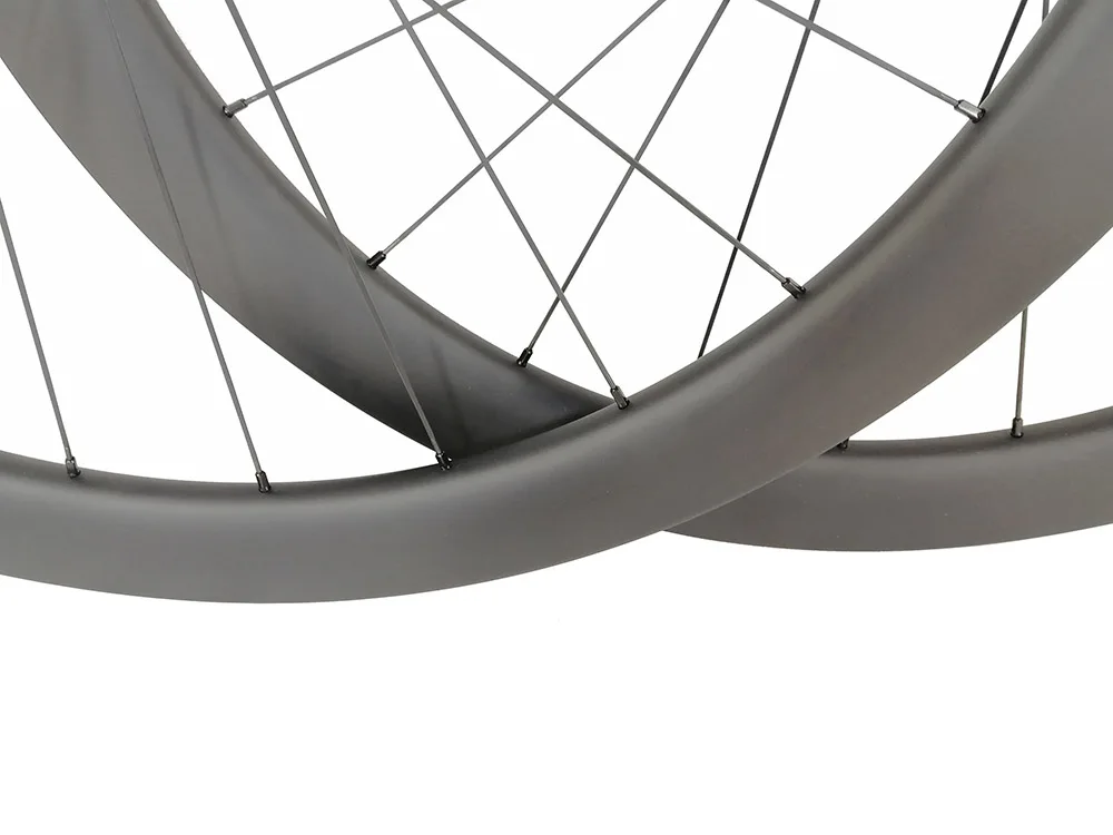 700C 50MM road disc carbon wheels 25mm U shape cyclocross clincher wheelset 24 spokes 9mm QR 12mm 15mm UD 3K 12K matte