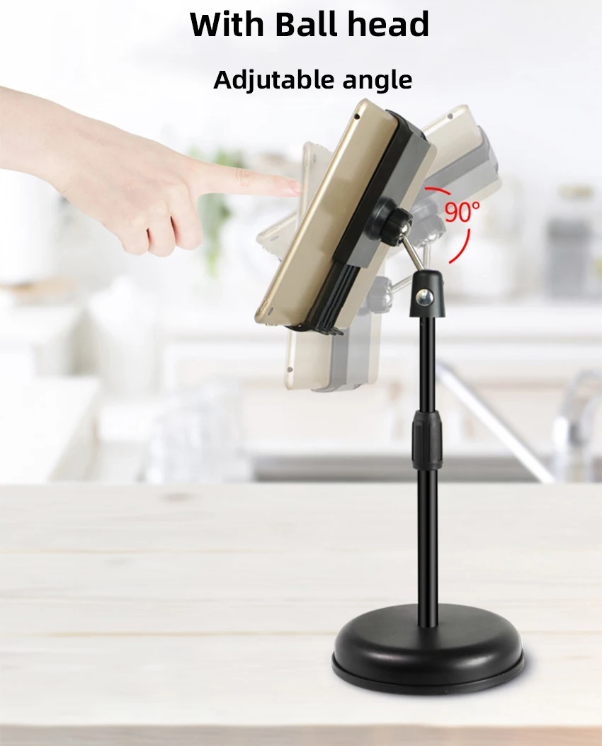 New Tabletop Mounts Stands with Holder for iPad Tablets iPhone Samsung Huawei Xiaomi Mobile Phones Tripod for Video Bloggers