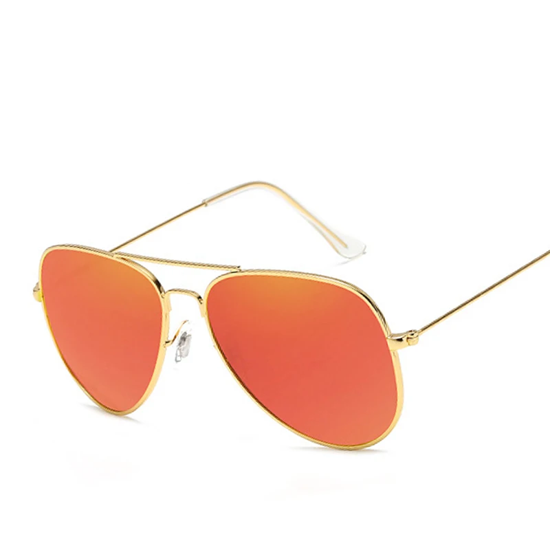 Gold frame Red KINGSEVEN Классическая Мода Поляризованных Солнцезащитных Очков Мужчины/Женщины Красочные Отражающее Покрытие Объектива Очки Аксессуары Солнцезащитные Очки 3026 - Цвет линз: Gold frame Red