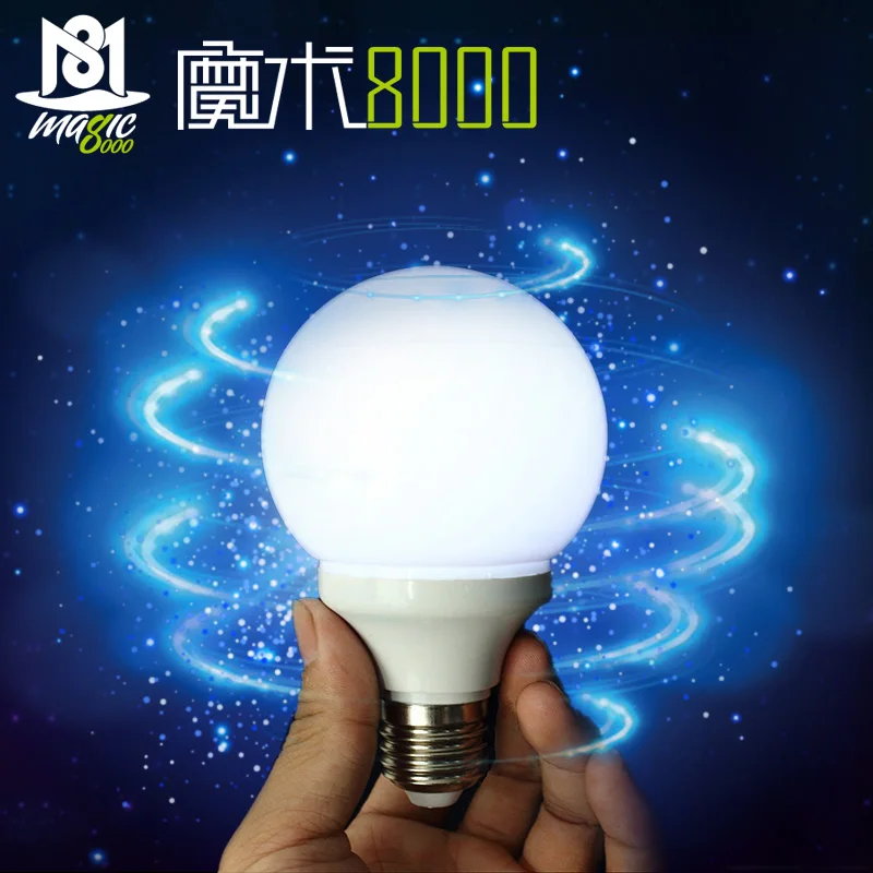 

Magnet Control Magic Light Bulb(White Color,With One Magnetic Ring) Trick Stage Gimmick Mentalism Props