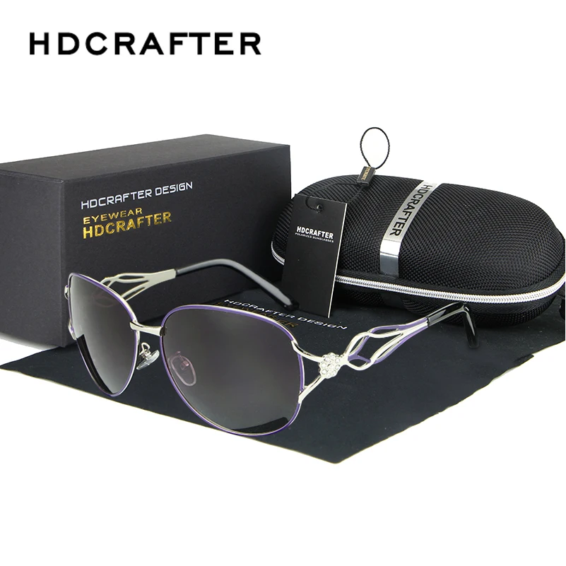 HDCRAFTER, металлическая оправа, солнцезащитные очки для женщин, фирменный дизайн, Винтажные Солнцезащитные очки для женщин, роскошные Брендовые очки oculos de sol feminino