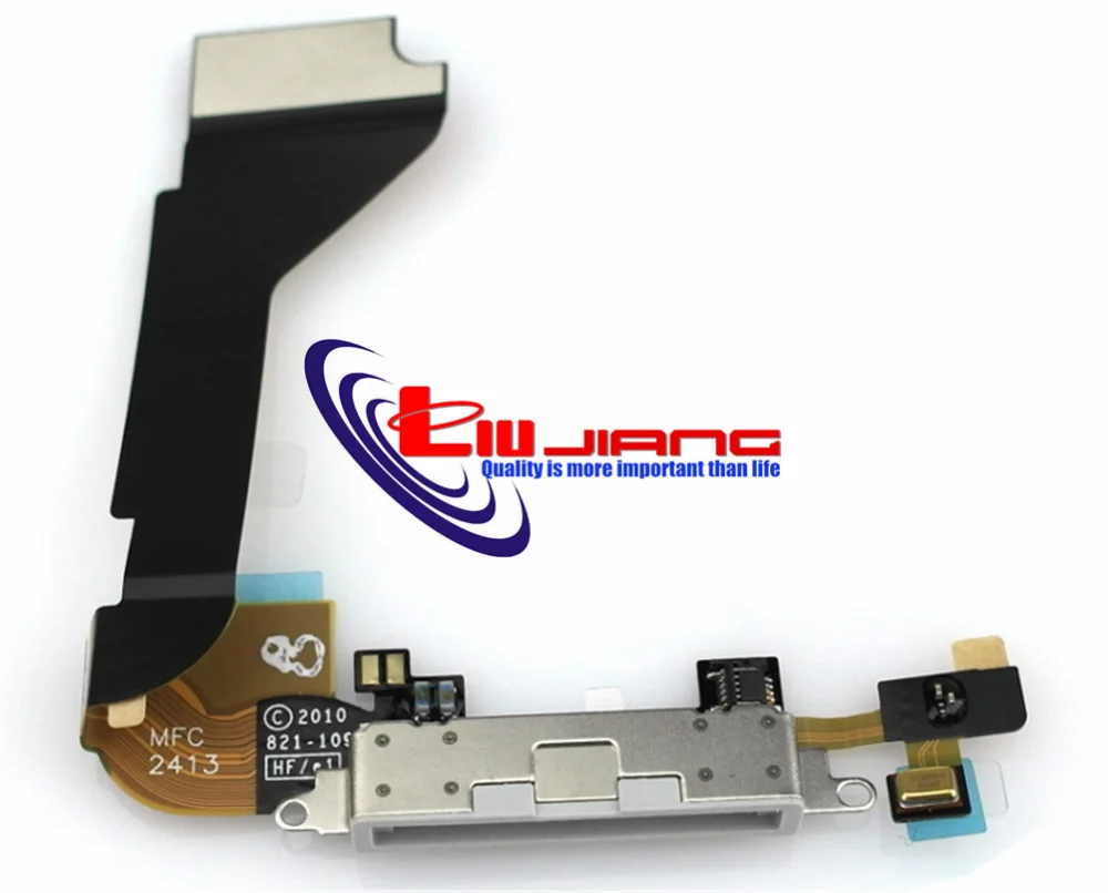 Зарядный гибкий кабель для iPhone 4 4S 5 6USB зарядное устройство порт док-станция с микрофоном гибкий кабель, сменные детали