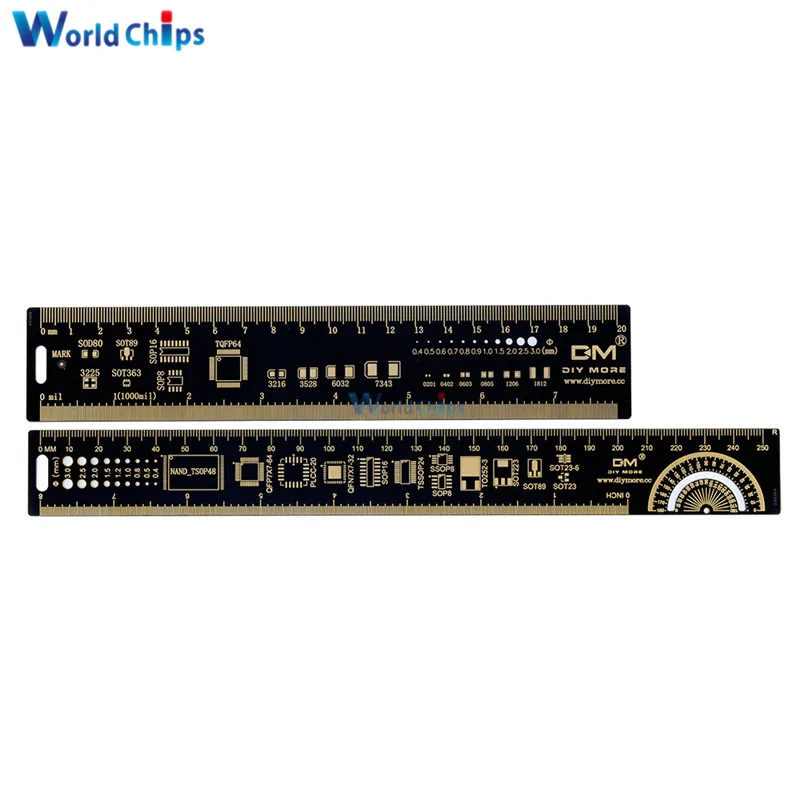 Многофункциональная линейка PCB 15 см 20 25 измерительный инструмент резистор