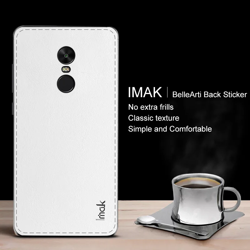 Для Xiaomi Redmi Note 4X3 GB 4 Global MTK задняя оболочка наклейка с защитой экрана IMAK BelleArti PU