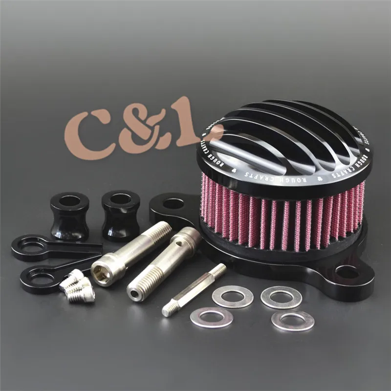 CNC воздухоочиститель Впускной фильтр система подходит для Harley Sportster XL 883 1200 1988