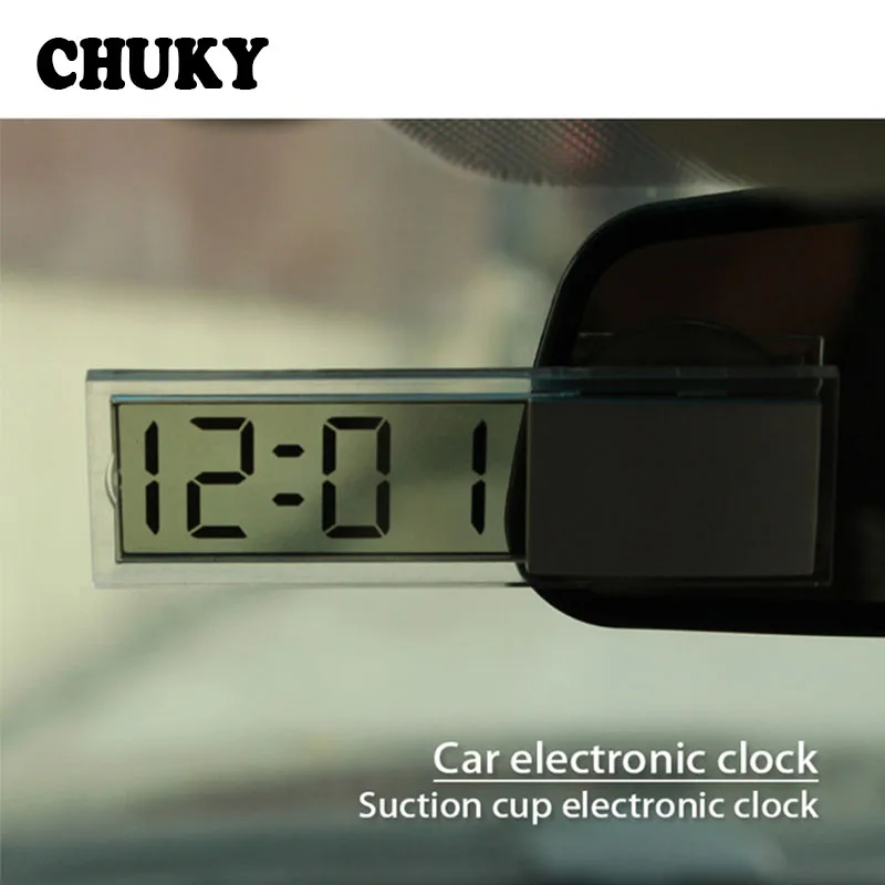 Часы CHUKY 1 шт. присоска электронные часы ЖК-дисплей цифровой для Volvo S60 s90 xc90 s80 BMW E46