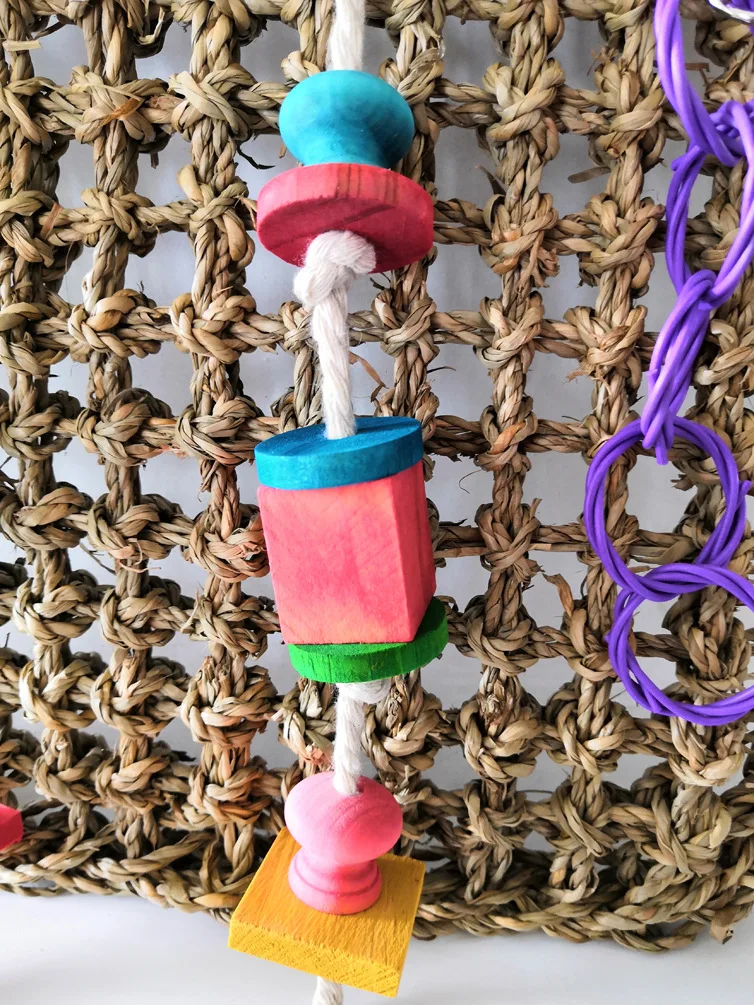 Натуральная трава игрушка для скалолазания Netbird Гирлянда укусов jacobs лестница