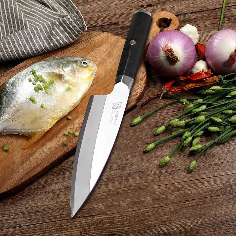 SUNNECKO Профессиональный 6 5 ''нож Деба немецкая 1 4116 сталь Sashimi кухонные ножи