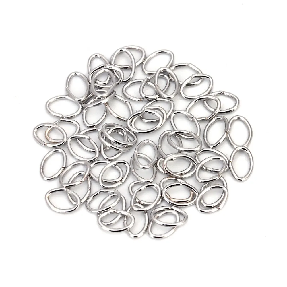 Wholesale 200pcs/lot Gold Silver Rhodium Color 7*5mm Oval Split Jump Rings Link Loops Connectors for DIY Jewelry Making Findings | Украшения